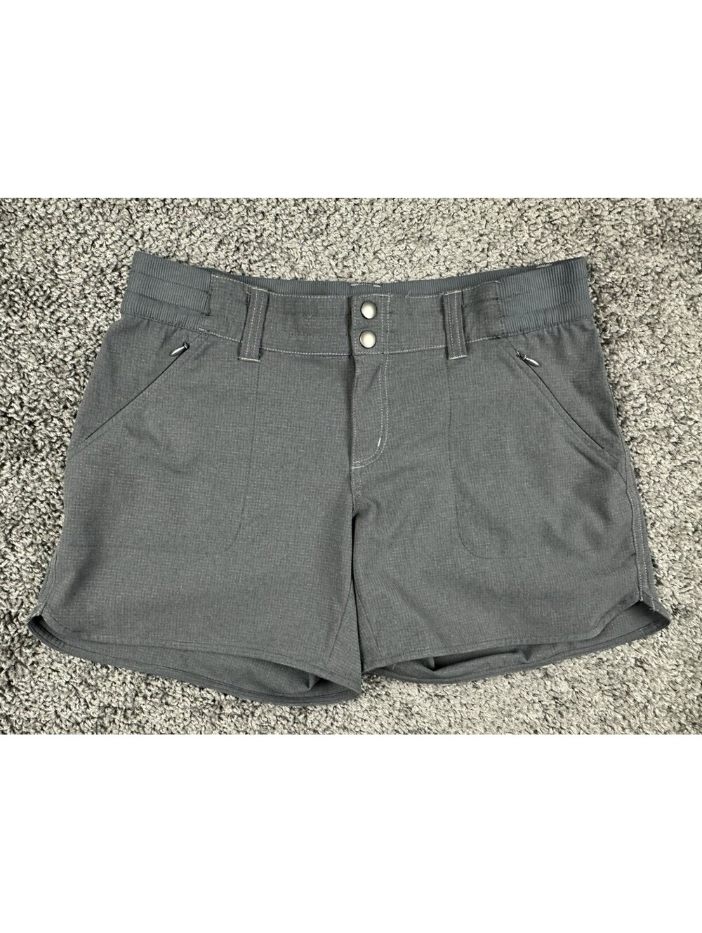 Kuhl Stretch Strattus Hiking Shorts Gray Size 6 Performance Pockets Athletic